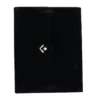 velvet jewelry set box black front close BXS83BL