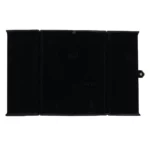 velvet jewelry set box black open front BXS83BL