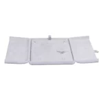 velvet jewelry set box grey flat lay front BXS83GR