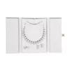 jewelry set box grey open stand front view with jewellery BXS82GR