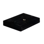 necklace jewelry box black close angle view BXN83BL