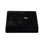 necklace jewelry box black close front BXN83BL