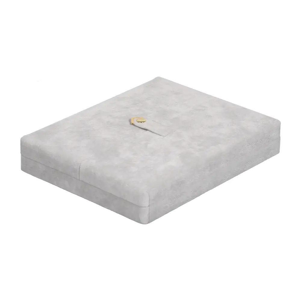 necklace jewelry box grey close angle view BXN83GR