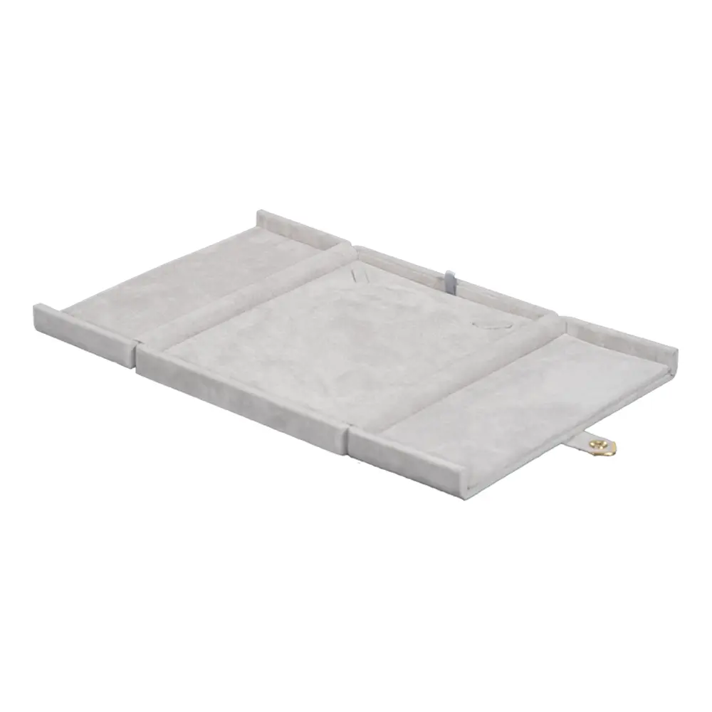 necklace jewelry box grey open angle view BXN83GR