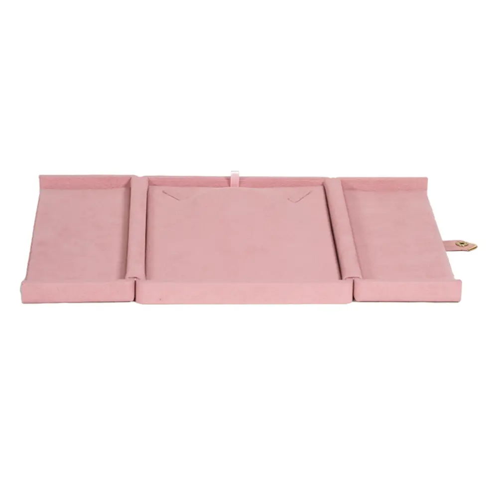 necklace jewelry box pink open front BXN83PI