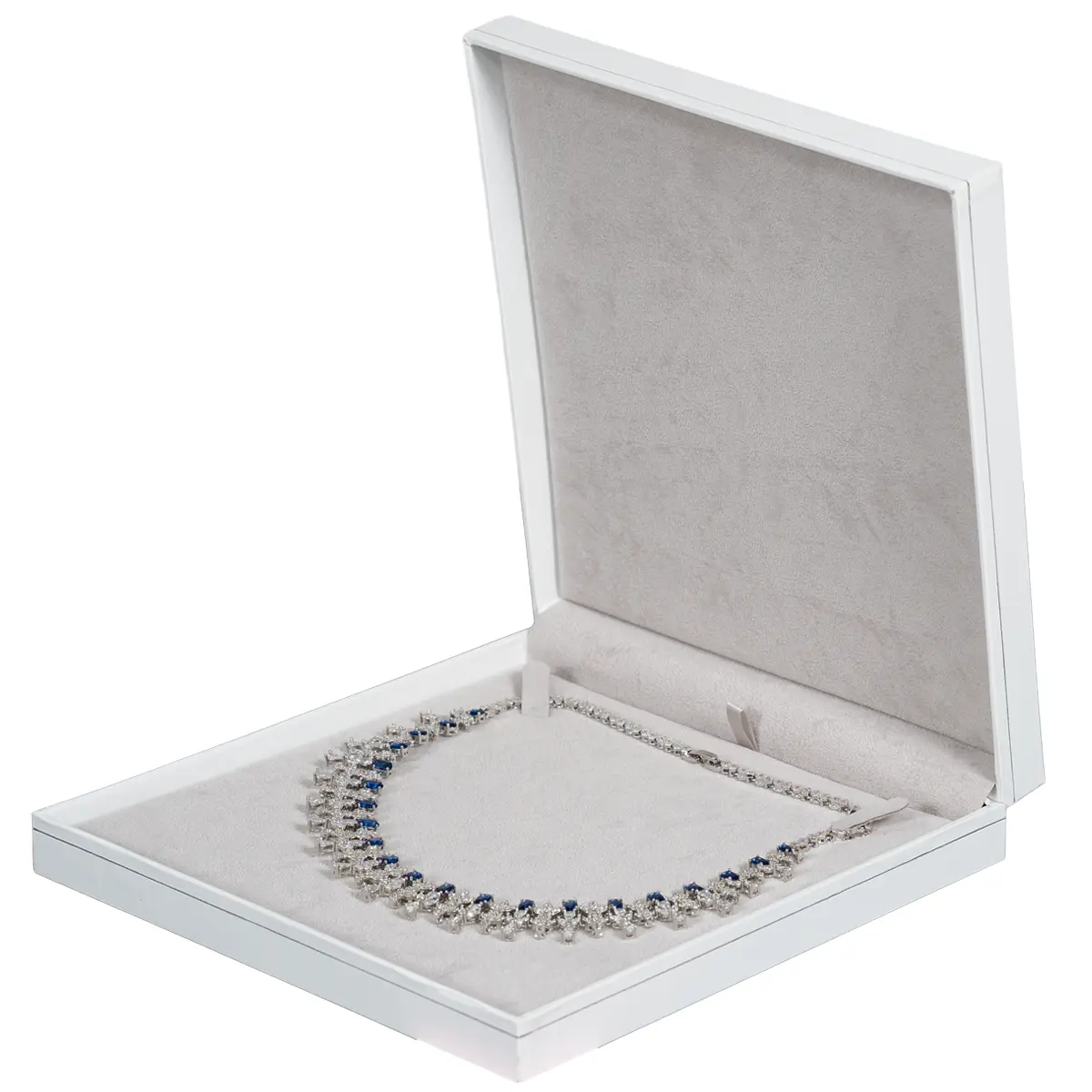 BXN81BL-Necklace-Jewellery-Box-white-with-nekclace-side