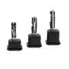 Bangle Stand leatherette 3set black front01 view with bangle BS89