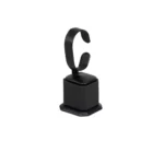 Bangle Stand leatherette large size black angle view BS89