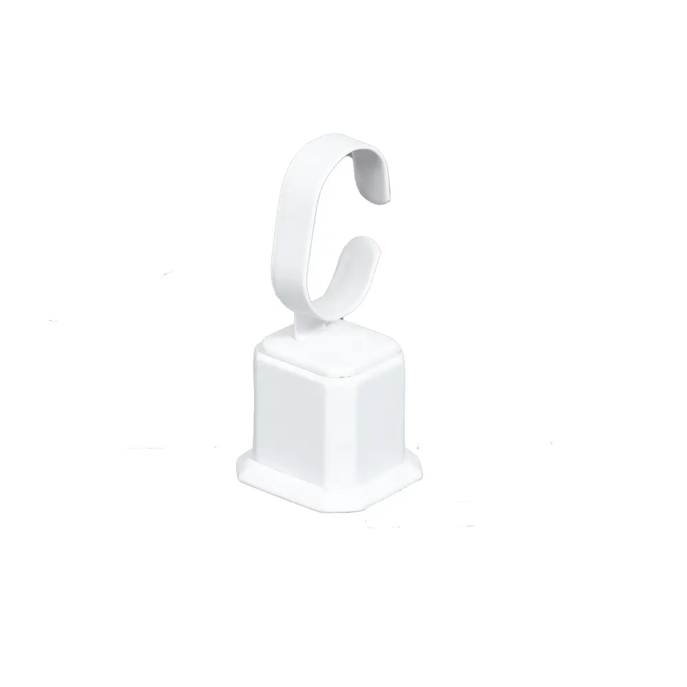 Bangle Stand leatherette large size white angle view BS89