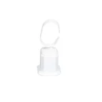 Bangle Stand leatherette large size white side view BS89