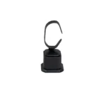 Bangle Stand leatherette medium size black side view BS89