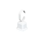 Bangle Stand leatherette medium size white angle view BS89