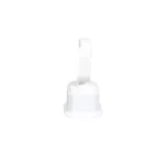 Bangle Stand leatherette medium size white front view BS89
