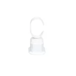 Bangle Stand leatherette medium size white side view BS89