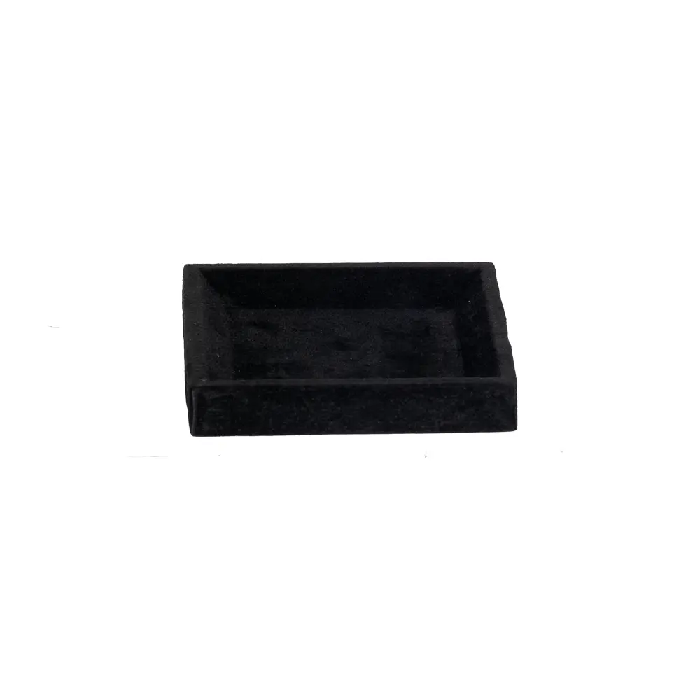 small jewellery tray velvet black medium front view TRAV84L
