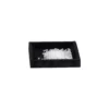 small jewellery tray velvet black medium front view with gens TRAV84L