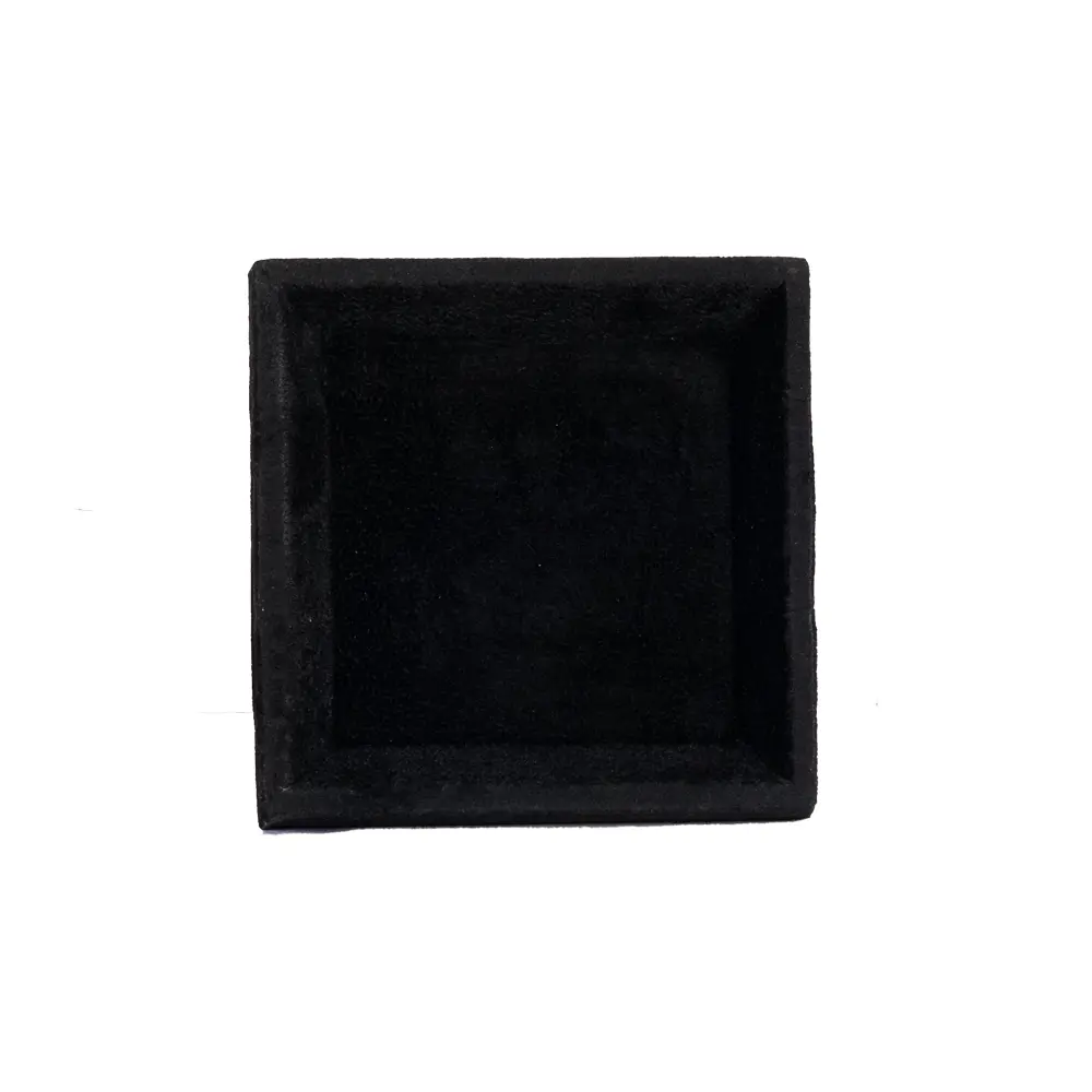 small jewellery tray velvet black medium top view TRAV84L