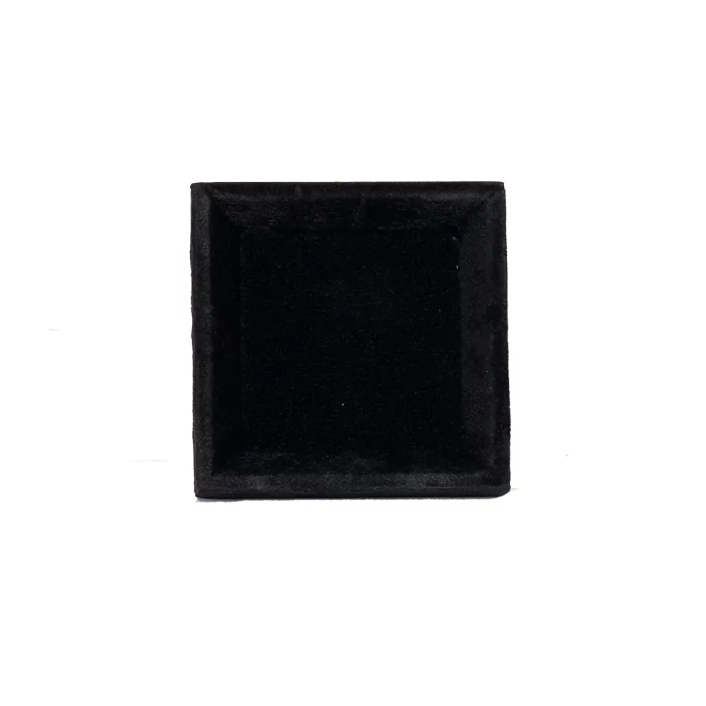 small jewellery tray velvet black small top view TRAV84L