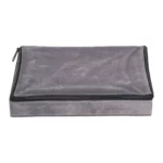Large Travel Ring Case velvet close front ZTRR80DGGR