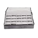 Large Travel earring Case velvet open front ZTRE80DGDR