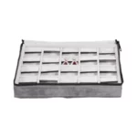 Large Travel earring Case velvet open front with jewellery ZTRE80DGDR