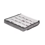 Large Travel earring Case velvet open side with jewellery ZTRE80DGDR