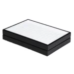 bracelet display tray leathertte angle view 2level TRB81