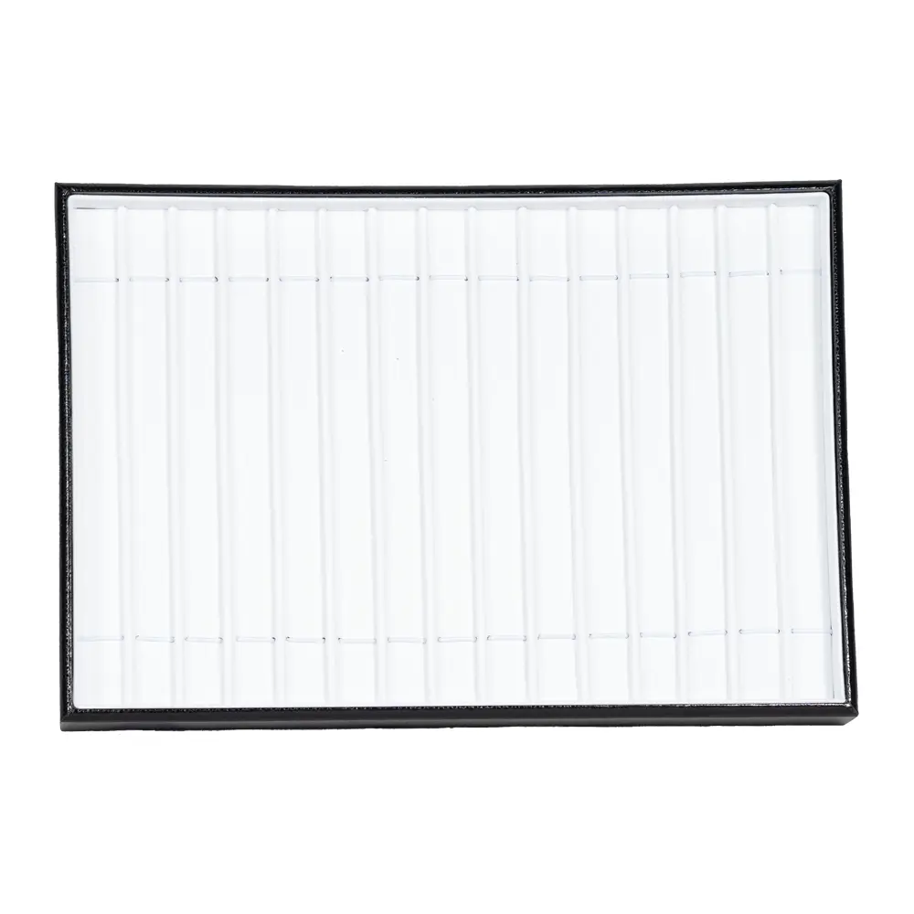 bracelet display tray leathertte top view TRB81