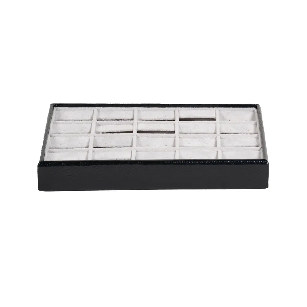 earring display tray small front view TRE82BLGR