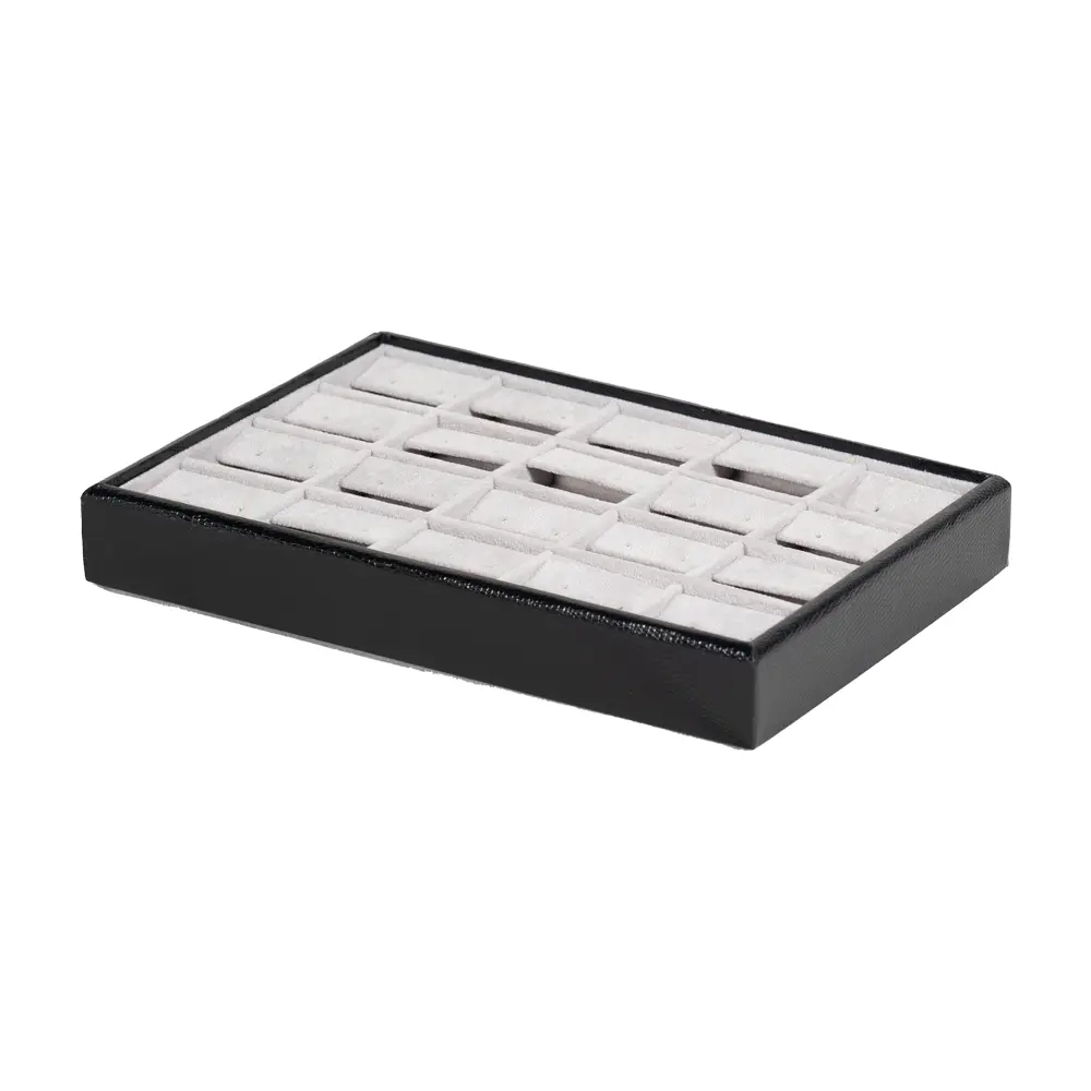 earring display tray small side view TRE82BLGR