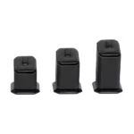 jewellery display holder ring 3in1 leatherette black front view RS82LMS