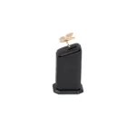 jewellery display holder ring 3in1 leatherette large size black side view with ring RS82LMS