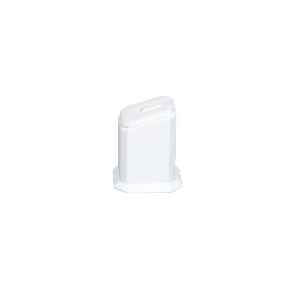 jewellery display holder ring 3in1 leatherette medium size white side view RS82LMS