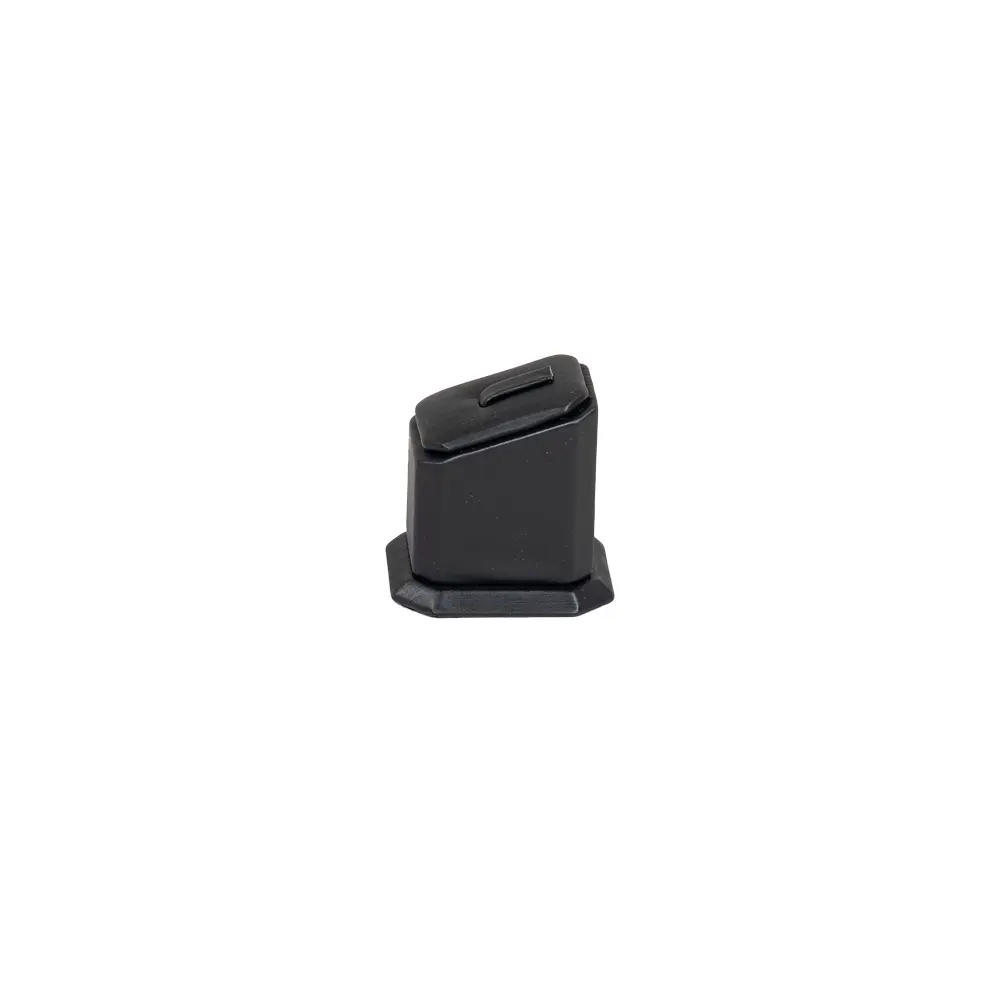 jewellery display holder ring 3in1 leatherette small size black side view RS82LMS