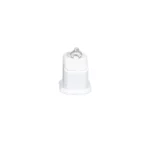 jewellery display holder ring 3in1 leatherette small size white front view with ring RS82LMS