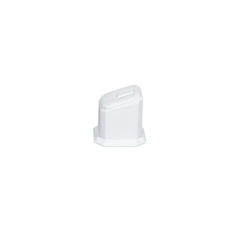 jewellery display holder ring 3in1 leatherette small size white side view RS82LMS
