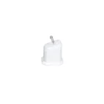 jewellery display holder ring 3in1 leatherette small size white side view with ring RS82LMS