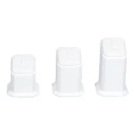 jewellery display holder ring 3in1 leatherette white front view 01 RS82LMS