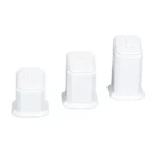 jewellery display holder ring 3in1 leatherette white front view 02 RS82LMS