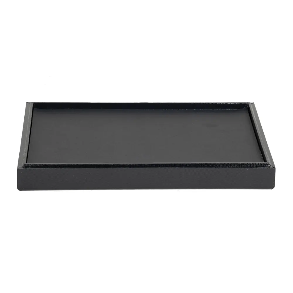 eatherette Stackable jewellery tray bracelet tray back view TRB81