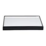 leatherette Stackable jewellery tray bracelet tray side view TRB81