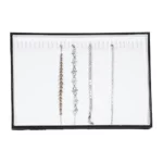 leatherette Stackable jewellery tray bracelet tray top view with bracelet TRB81