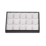 necklace display tray small side front view TRP88BLGR