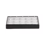 necklace display tray small stand front view TRP88BLGR