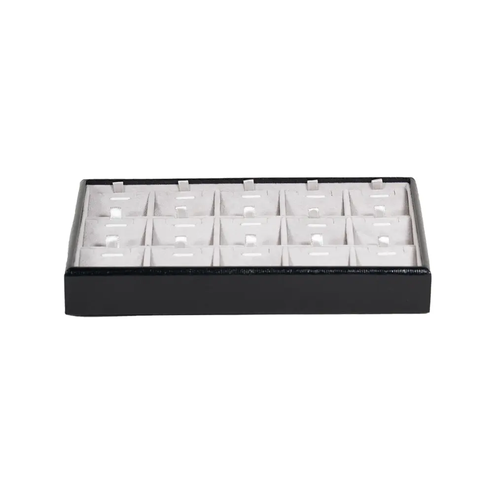 necklace display tray small stand front view TRP88BLGR