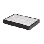 necklace display tray small stand side view TRP88BLGR