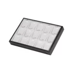 necklace display tray small stand side view TRP88BLGR 2
