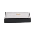 ring-display-tray-small-front-view-with-jewellery-TRR88BLGR ring display tray small front view with jewellery TRR88BLGR