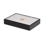 ring-display-tray-small-side-view-with-jewellery-TRR88BLGR ring display tray small side view with jewellery TRR88BLGR