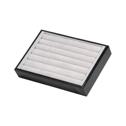 ring display tray small stand side view TRR88BLGR